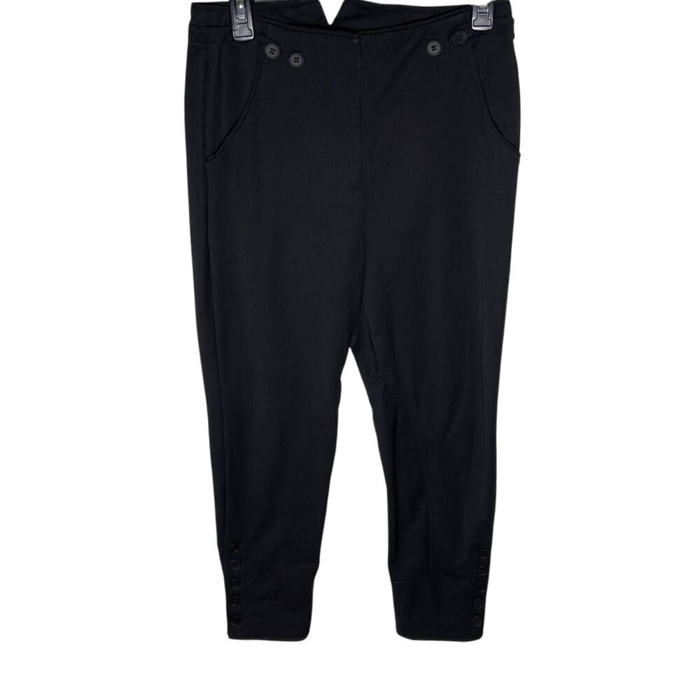 STELLA MCCARTNEY Women’s Black Riding Pant Style Slim Trouser Pant